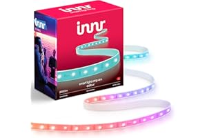 ‎INNR innr Zigbee LED Strip, 4m, Color, Kompatibel mit Philips Hue, Alexa, Hey Google (Bridge erforderlich) Smart LED Strip 4m, RGB Lightstrip, Dimmbar, FL 142 C