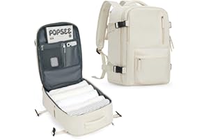 SZLX Sac à Dos Ryanair Cabine 40x20x25 Bagage sous siège Cabine 45x36x20 easyjet Femme Sac de Voyage Homme Cabine Avion Sac à Dos imperméable pour Ordinateur Portable avec Compartiment à Chaussures