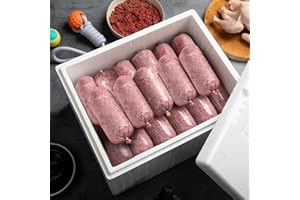 Food For Paws – Frozen Chicken Mince Raw Dog Food – 100% Natural High-Protein, Grain-Free Diet for Dogs – 10KG Box (20 × 500g) – Wet Raw Food for Dogs & Puppies – Perfect Dog Meal