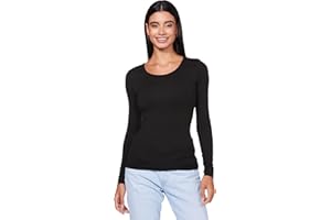 ONLY Damen Langarm-Shirt Onllive Love XS S M L XL Schwarz Weiss Rundhals