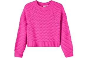 NAME IT Mädchen Nkfdilisa Ls Short Knit Pullover