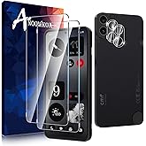 Anoowkoa [2+2 szt. na nic CMF Phone 1 ochraniacze ekranu i osłony obiektywu aparatu, folia ze szkła hartowanego, folia ochron