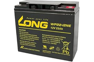 WSB Blei Akku WP22-12NE 22Ah 12V zyklenfest AGM Batterie ersetzt 17Ah 18Ah 19Ah 20Ah 23Ah Long M6 Innengewinde AKKUman Edition