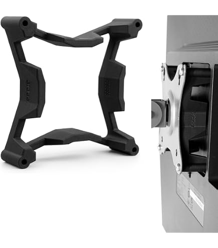 RICOO VESA-adapter F0211 Voor Thin Client & Intel NUC – Universele Montage Achter Monitor, Voor VESA 75x75 En 100x100 – Bespaar Ruimte Op Je Bureau
