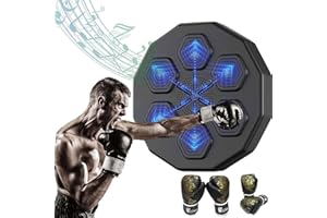 QYBFMSM Musical Boxing Machine Inteligente Bluetooth Maquina Boxeo Musical Montado en la Pared Máquina de Boxeo Musical Recargable Boxing Training Music Boxing Machine
