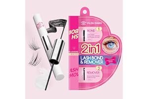 Mlen Diary Lash Bond and Sealer, 2 w 1 Eyelash Bond For Cluster Lashes, wodoodporny i trwały, usuwa rzęsy szybko w 5 sekund, bez pozostawiania śladów