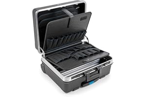 B&W International Gmbh 120.04/P Walizka Narzędziowa, Czarny, Srebrny, 48 x 37,5 x 20 cm