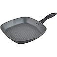 Russell Hobbs RH02813EU7 Metallic Marble Grill Pan - Non-Stick Griddle Pan, 28cm Universal Frying Pan, Grilling, Searing Pan, Induction Hob Suitable, Cook Using Little to No Oil for Healthy Meals