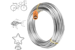 SUPAWAY Tråd rostfritt stål Ø 3,0 mm rostfri fjädertråd längd 10 m mjuk ståltråd silver pysseltråd 316 tråd i rostfritt stål