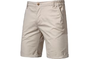 Herr sommar stretch chino kort smal passform 25,4 cm innersöm främre shorts bomull vardagsbyxor med