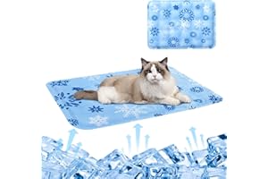 Iridsmole Cat Cooling Mats, Pet Non Toxic Gel Cooling Mat For Dogs Cat Kitty, Pet Cooling Mat 30X40cm, Gel Cooling Pad For Cats, Dogs Cats Cushion Pad For Hot Summer Indoor Outdoor
