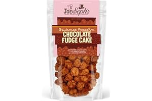 Joe & Seph's Chocolate Fudge Cake Popcorn (1x70g)| gourmet popcorn, on the go snack, sweet popcorn, fudge caramel