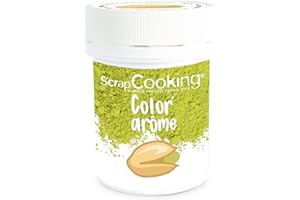 ScrapCooking - Color’ Arôme Vert Pistache 10 g - Colorant Alimentaire en Poudre Pistache - Ingrédient Pâtisserie pour Gâteaux, Macarons, Entremets, Yaourts, Pâtisserie - Fabriqué en France - 4055