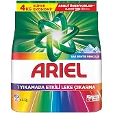 Ariel Dağ Esintisi Renkliler Toz &Ccedil;amaşır Deterjanı 4 Kg 26 Yıkama