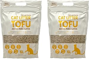 SMELL & SMILE Arena para Gatos deTofu ecológico Vegetal Arena Natural Aglomerante (TOFU12LITROS)