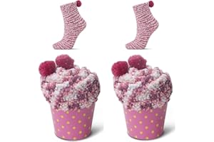 JARSEEN 2/3 Confezione Regalo Calzini Natale Calze San Valentino Caldi Donna Super Morbidi Calzettoni DIY