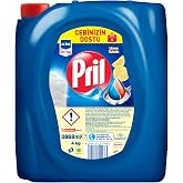Pril Lemon Scented Liquid Dishwashing Detergent 1 x 4 KG, Lemon 4kg