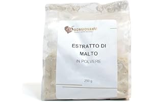 BONGIOVANNI FARINE E BONTA' NATURALI Estratto di Malto In Polvere per Prodotti da Forno - Formato da 250 grammi