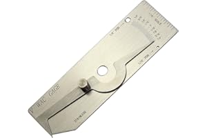 RIVERWELD V-WAC Single Weld Gage Welding Inspection Thread Gauge Checks 1/4 Inch Undercuts Pits Crown Height Porosity Pits
