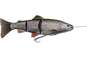 Savage Gear 4D Fil à Travers Truite 20cm - 1 Pièce - Argent - Acier au Carbone - Hameçon à Truite - Croc - Hameçon à Pêche