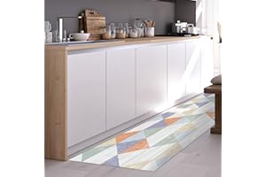 CREARREDA Tappeto Cucina in Vinile Passatoia Cucina Tappetino da Cucina Antiscivolo Lavabile con un Panno con Stampa 100% Made in Italy