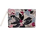 SCOFY FASHION Floral Knitted Cross Body Bags for Women Sequins Woven Chain Strap Shoulder Bag for Travel Work