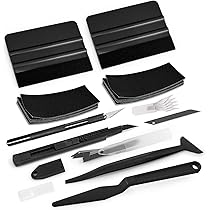 Ewrap Kit D'outils Pour Film De Vinyle - Kit De Teinture Pour Fenêtre - Comprend Un Ensemble De Baguettes D'enroulement, Une Raclette En Feutre, Des Outils De Garniture
