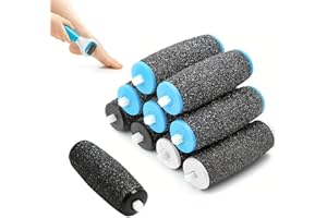 Huybaa Rodillos de Repuesto para Lima de Pies, 10 Piezas, 3 Tipos de Rugosidad, Compatible con Scholl Velvet Smooth