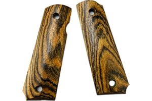 Aibote 1911 Pistolengriffe Bocote Holz benutzerdefinierte DIY EDC Pistolen Griffe voller Größe passt die meisten Commander, Standard & Regierung 1911 Modelle