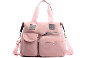 DORRISO Bolsos de Mujer Bandolera Bolso Moda Lona Bolsa Tote Bolso Grande Bolso de Mano Trabajo Escuela Viajes Casual Diario Bolsos Cruzados