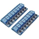 Gasea 2pcs 8 Channel DC 5V Relay Module with Optocoupler for Arduino Raspberry Pi DSP AVR PIC ARM