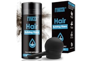 YOLONCE Fibre Capillaire Poudre, Poudre relevé racine cheveux, Dissimule Calvitie, Unisex, Brun foncé, Neutre, 27.5 gramme