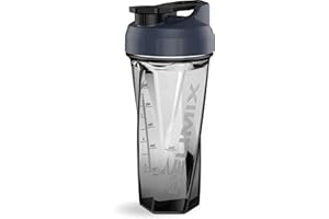 Helimix 2.0 Shaker do Białka z Wirującą Technologią Vortex 800 ml – Shaker do Odżywek, Koktajli Proteinowych i Smoothie – Bez Mieszadeł, Grudek i Baterii – Bezpieczny w Zmywarce i Wolny od BPA