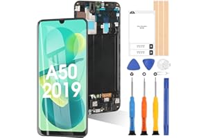 ARSSLY Bildschirm für Samsung Galaxy A50 SM-A505FN/DS A505FD A505F A505A A505 OLED LCD Display Touchscreen Digitizer Ersatzteile Reparatur mit Werkzeugen (Nicht für A50s)