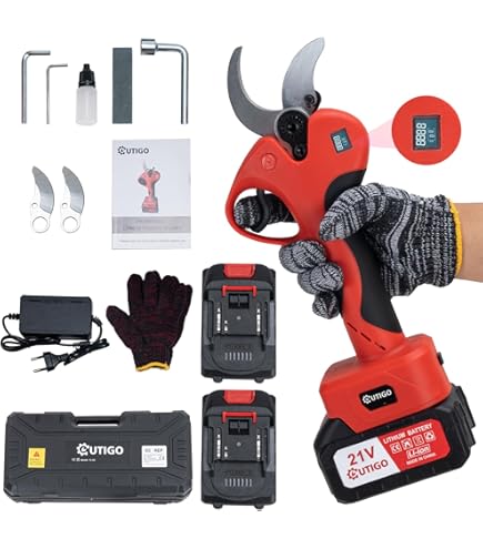 Forbice Da Potatura Elettrica HYUNDAI - 2 Batterie 18V 2Ah, Taglio Fino A 25mm, Motore 100W, Perfetta Per Giardinaggio - Foto 7