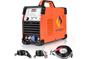 HITBOX 4-en-1 Máquina de Soldar TIG AC/DC, 200A, Función de Pulso, Tecnología Inverter IGBT, Control Digital 2T/4T, Adecuada para Aluminio, Acero Inoxidable y Acero (HBT250P)