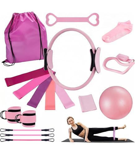 11 Articles Kit Pilates, Pilates Accessoires, Fitness Materiel, pour Tonifier Les Cuisses, Les 11 Articles Kit Pilates, Pilates Accessoires, Fitness Materiel, pour Tonifier Les Cuisses, Les