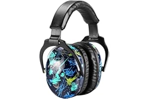 ZOHAN 030 Casque Anti Bruit Enfant Facilement Réglable Pliable, Protection Auditive confortable avec Sac de Transport, SNR 27dB pour l’Autisme, TDAH, Feux d’Artifice, Concert, Graffiti