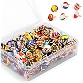 100 Pcs Flag Thumb Needles, World Thumbtacks, National Flag Card Needles, Flag Needles for World Map