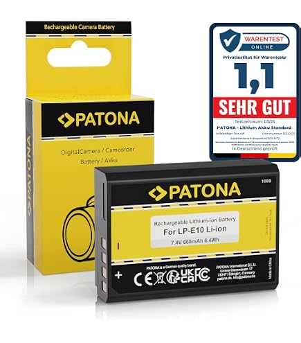 Accu  Met USB-C Aansluiting  Voor De Canon EOS 4000D - Batterij Type Lp E10