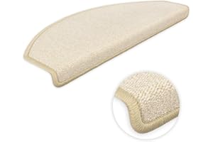 Kettelservice-Metzker Stufenmatte Treppenmatte Vorwerk Durango Halbrund Hellbeige 1 Stück