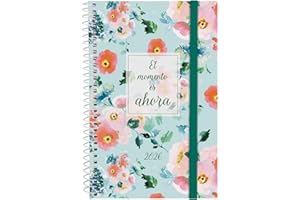 Finocam - Agenda Espiral 2026 Semana Vista Horizontal | Enero - Diciembre (12 meses) | Agenda Anual 2026 | Tapa de polipropileno Espiral Design Collection - Ahora - Español