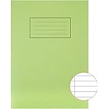 Silvine Exercise Book Ruled and Margin 80 Pages A4 Green Ref EX110 [Pack of 10]