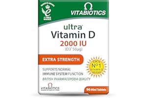Vitamin D Tablets 2000IU, Vitabiotics Ultra-96 Count 1-Pack
