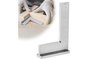 Fentar Escuadra Carpintero, Bloques de Escuadras Metalicas Carpintero de Precisión para Mecanizado en Ángulo Recto, Escuadra Universal de Acero al Carbono Macizo, Pruebe la Regla Cuadrada de 90 Grados