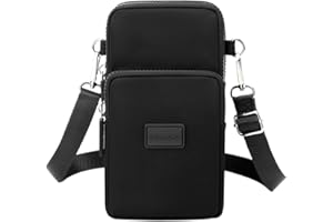 ENIYOU Bolso Movil Mujer Bolsitos Para Moviles Funda Mujer Nailon Crossbody PequeñA Bolsa De Hombro Con Entrada De Auriculares Mini Crossbody Adecuado Para La Vida Diaria Y Los Viajes (Turquesa)