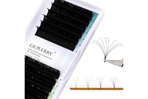 Extensiones de Pestañas Volumen Ruso 0.05 C curl 13mm Easy Fan Pestañas 2D 3D 5D 8D 10D Pestañas Postizas Individuales Volume Lash Extensions de GEMERRY (0.05-c curl-13mm)