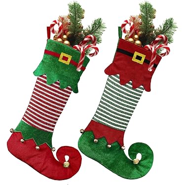 2x Regalo Divertente Calzoni Seduti - Lattina Etichette Stoffa Calze Natalizie - Gag Gift