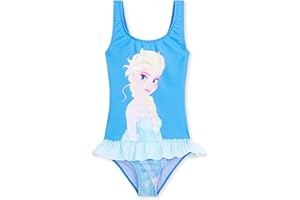 Disney Costume da Bagno Costume Piscina Bambina Stitch Elsa Frozen Minnie Mouse Costume Intero 2-14 Anni Costume Mare Bambina Stitch Gadget Ufficiale