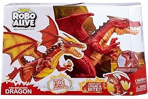 ROBO ALIVE Zuru Robot Alive France Boys Robotic S1 Dragon Modèle Rouge